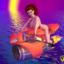 Sexy chick with a dick masturbates herself in the middle of the sea!