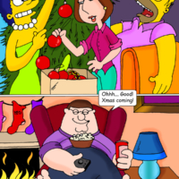 The Griffins and the Simpsons share a very special x-mas