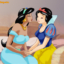 Snow White and Jasmine have sensual lesbian sex
