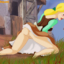 Cinderella the peasant babe gets nude outdoors