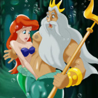 Ariel fucks Triton under the sea