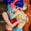 Bloom and Musa Winx participate in some lesbian action