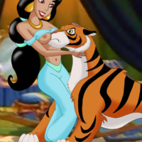 Jasmine has some wild sex with the Tiger Rajah