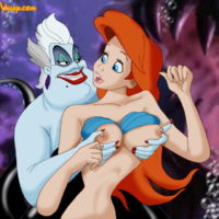 Ursula and Ariel getting busy under the sea