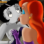 Jessica Rabbit and Betty Boop in lesbian love!