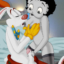Betty Boop sucks Roger Rabbit's bunny cock