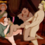 Esmeralda enjoys public sex with Hunchback and the Captain Phoebus