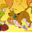 Daphne has a threesome with Scooby and Shaggy