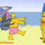 Marge gets gangbanged at the beach and filled with Homer cum!