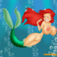 Ariel has fun at sea with her big boobies