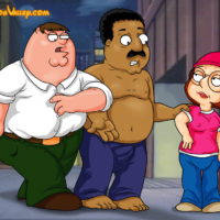 Peter and Cleveland having a bisexual threesome with Meg