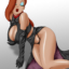 Jessica Rabbit strips naked and plays with herself