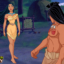 Pocahontas takes a creamy load of hot cum in her mouth!