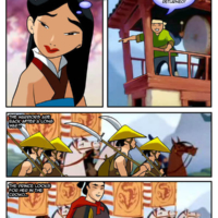 Lovely Mulan spreads her wet pussy for the Prince's army men. Part I.
