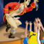 Gaston stripteases to the girls of Disney