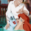 Ariel and Ursula give Eric an underwater blowjob