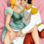 Cinderella enjoys the taste of the Prince's salty semen on her lips
